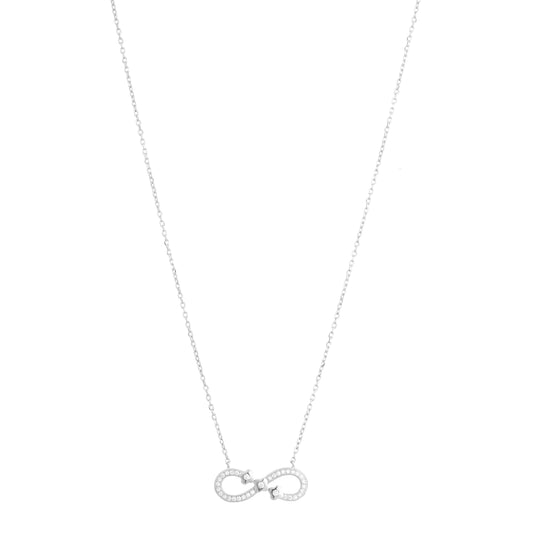 Infinity Spark Pendant Necklace in 925 Sterling Silver