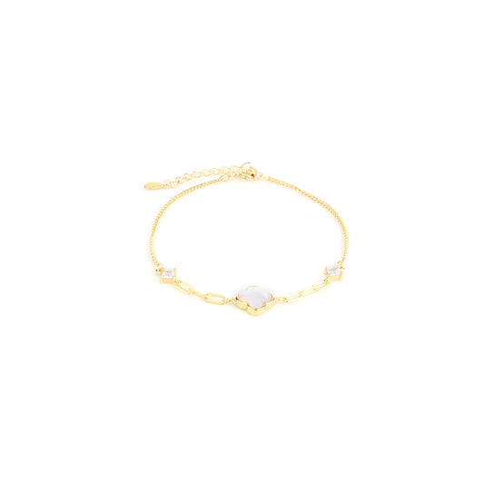 Golden Bloom Link Bracelet
