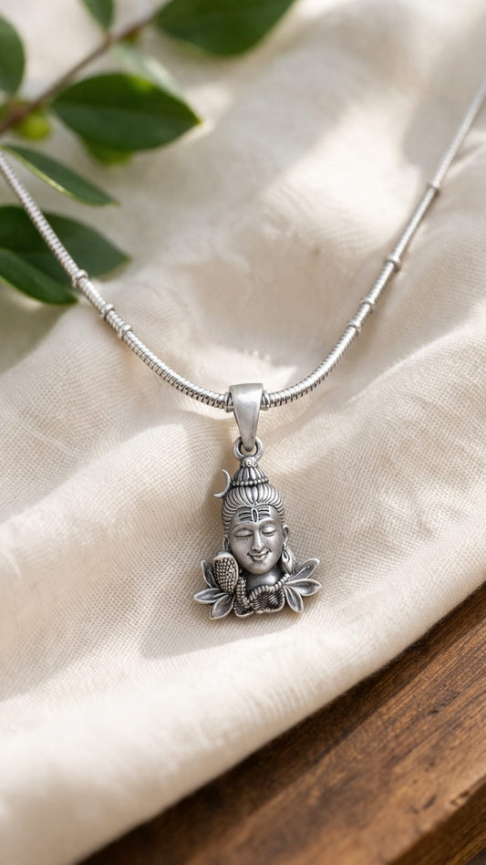 Lord Shiva 925 Silver Pendant
