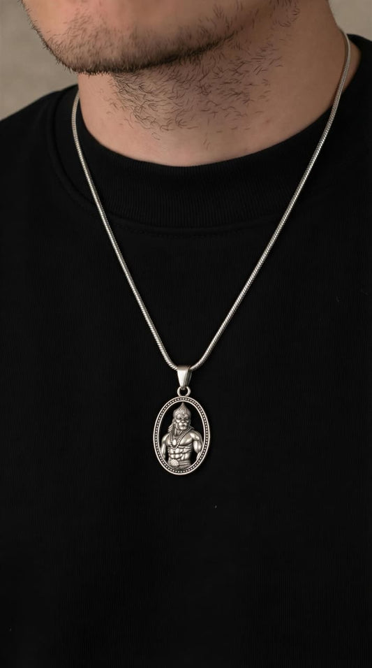 Lord Hanuman 925 Sterling Silver Pendant