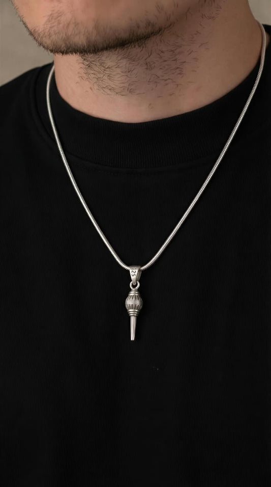Hanuman Gada 925 Silver Pendant