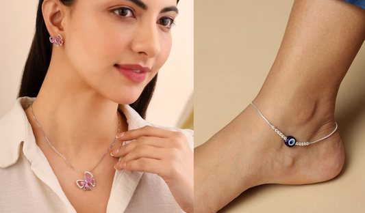 Payal, Anklets & Pendant Sets: Traditional Beauty with a Modern Touch