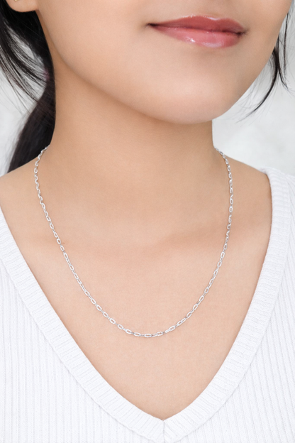 Classic Oval Link Chain – 925 Sterling Silver