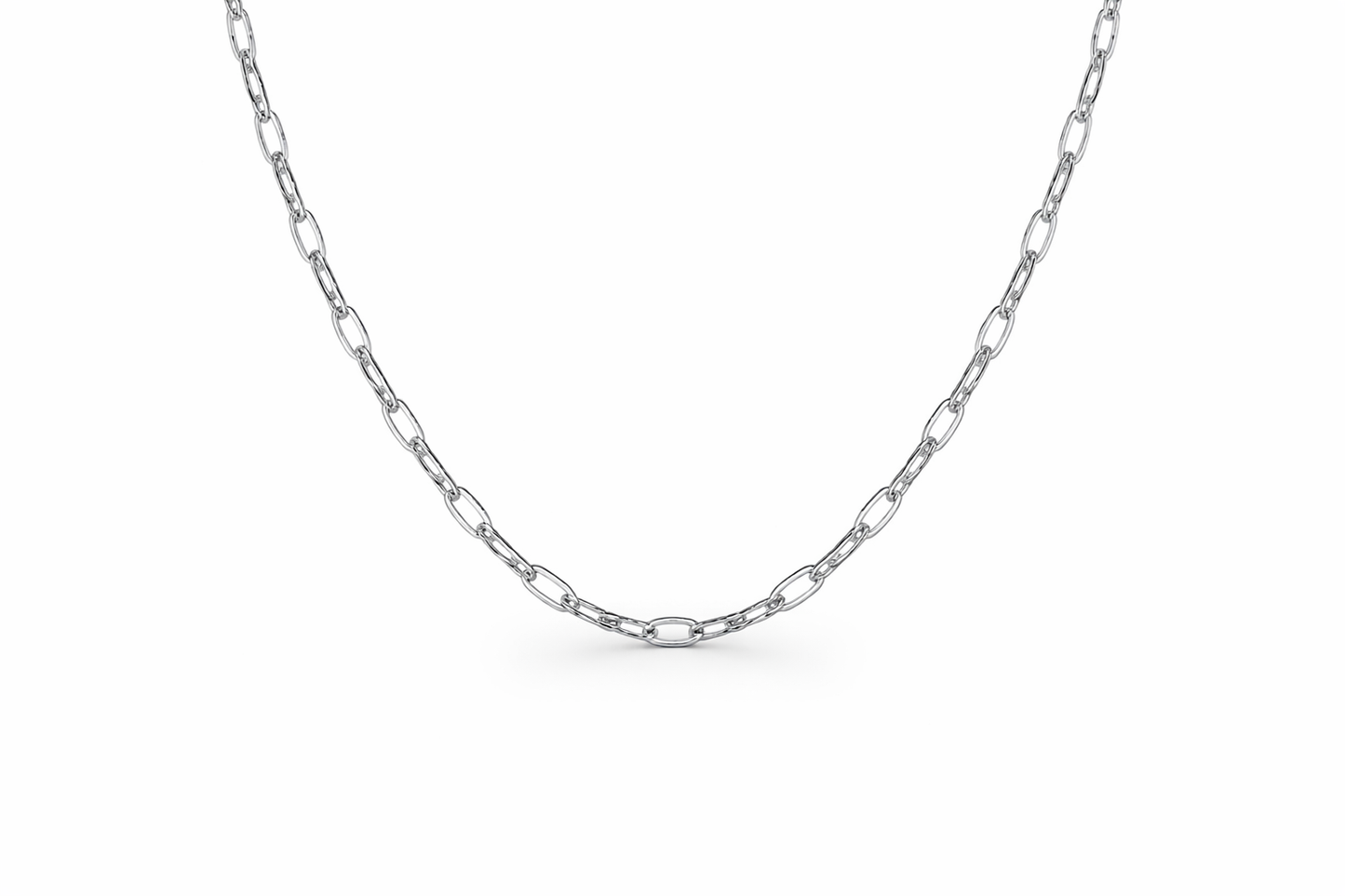 Classic Oval Link Chain – 925 Sterling Silver
