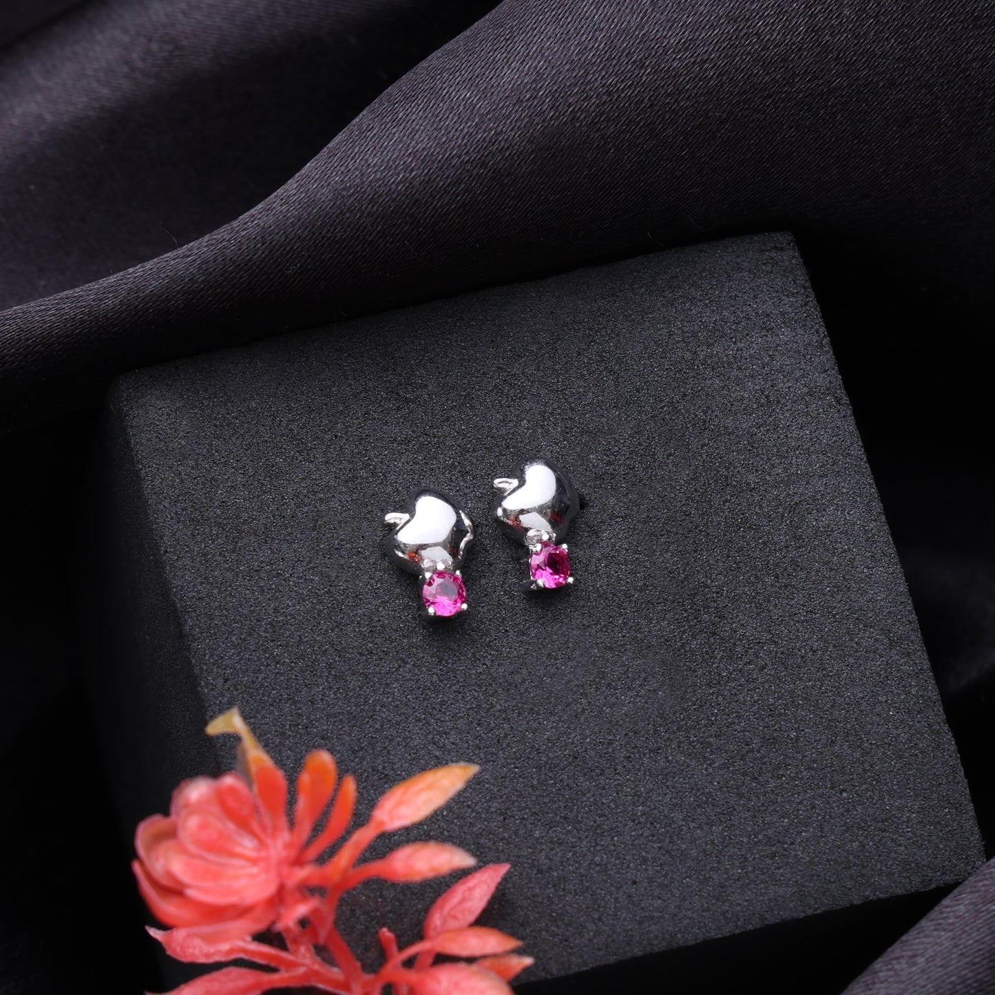 Apple Bloom Silver Studs