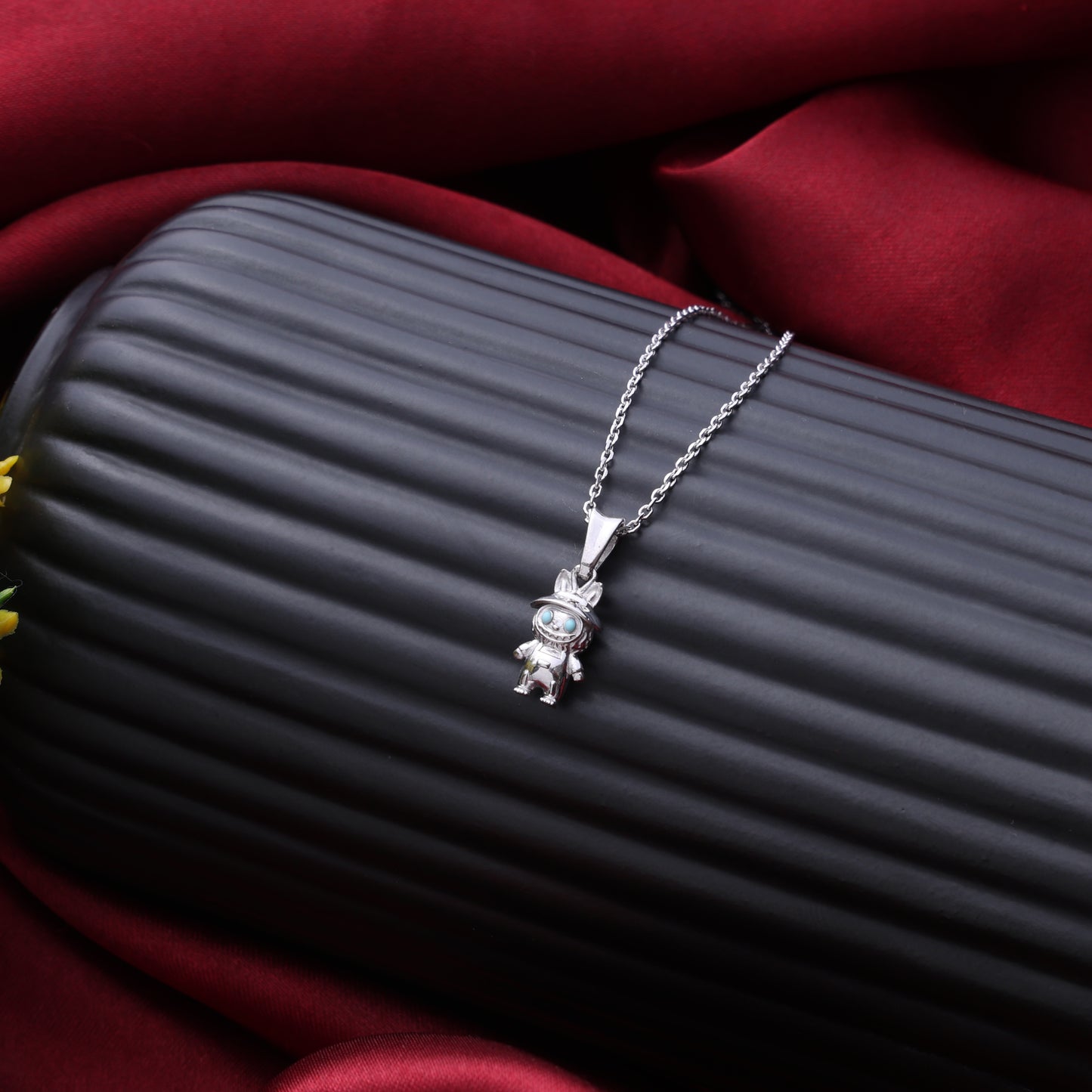 Labubu-Inspired Character Pendant Necklace-20mm