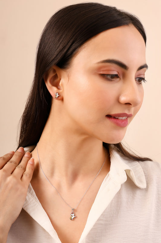 Whimsical Unicorn Charm Pendant Necklace in 925 Sterling Silver