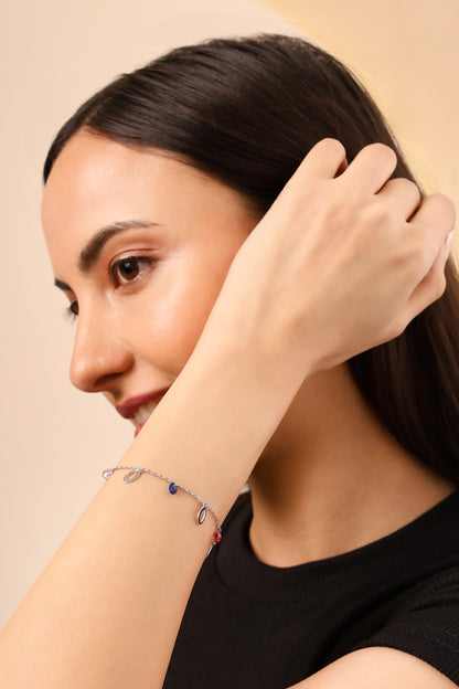 Aurora Drops Sterling Silver Bracelet