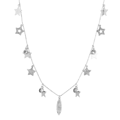 Starlight Charm Necklace in 925 Sterling Silver