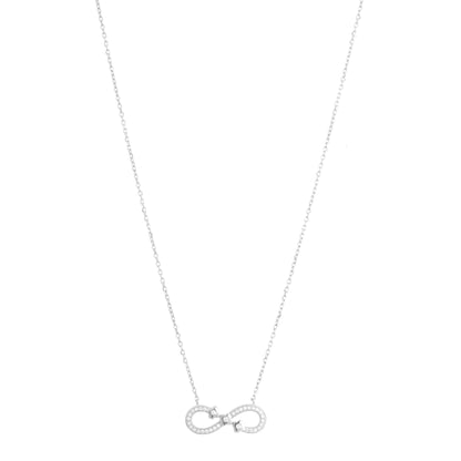 Infinity Spark Pendant Necklace in 925 Sterling Silver
