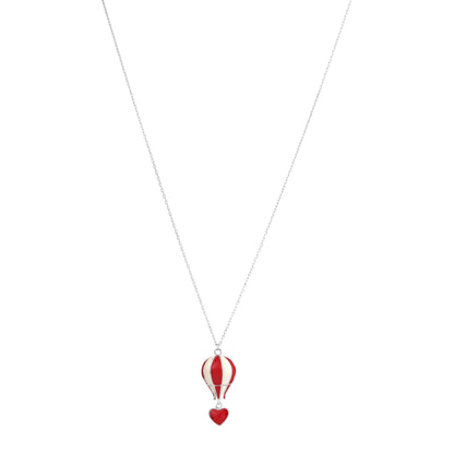 Heart Voyage Hot Air Balloon Pendant Necklace