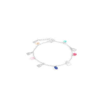 Charm Cascade Bracelet – 925 Sterling Silver Crystal Chain Bracelet