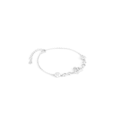 Crowned Infinity Bracelet – 925 Sterling Silver CZ Chain Bracelet