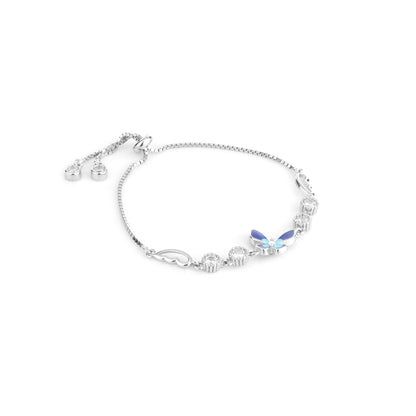 Azure Flutter Bracelet – 925 Sterling Silver CZ Butterfly Bracelet