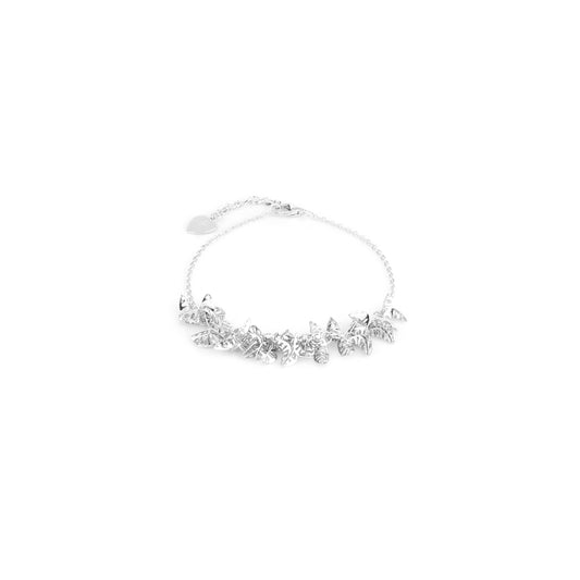 Silver Leaf Cascade Bracelet