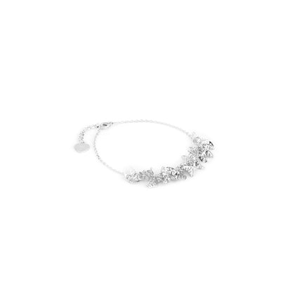 Silver Leaf Cascade Bracelet
