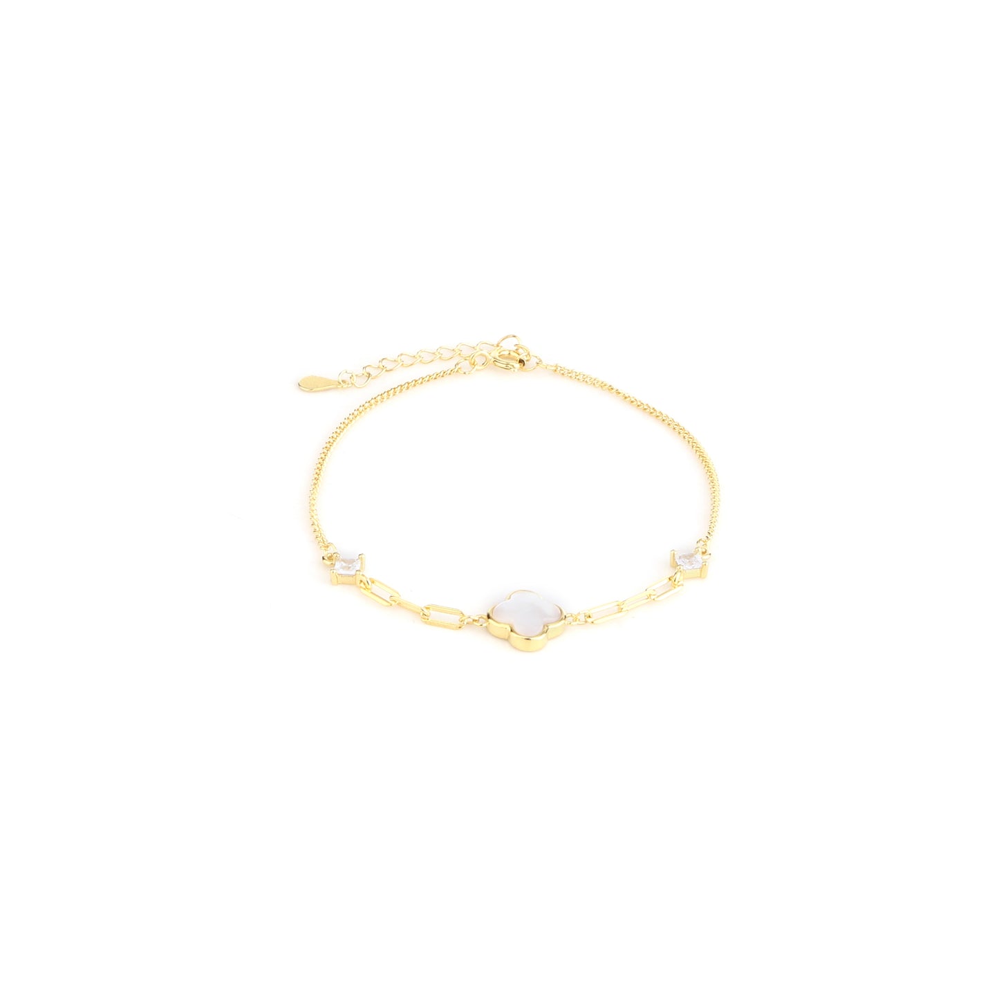 Golden Bloom Link Bracelet