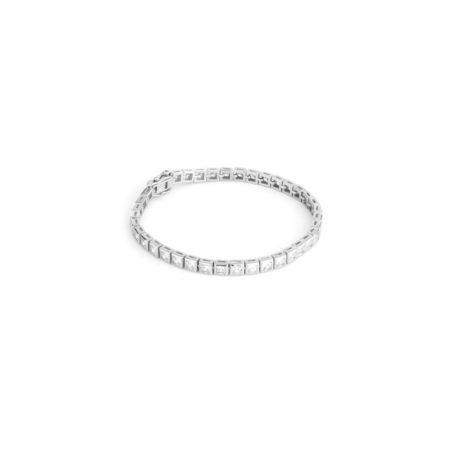 Aurora Luxe CZ Tennis Bracelet (925 Sterling Silver)-0.4cm