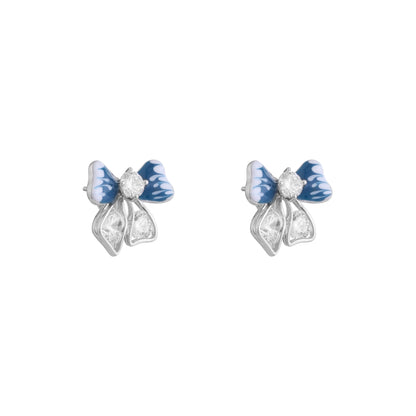 Blue Blossom Pendant & Earring Set in 925 Sterling Silver