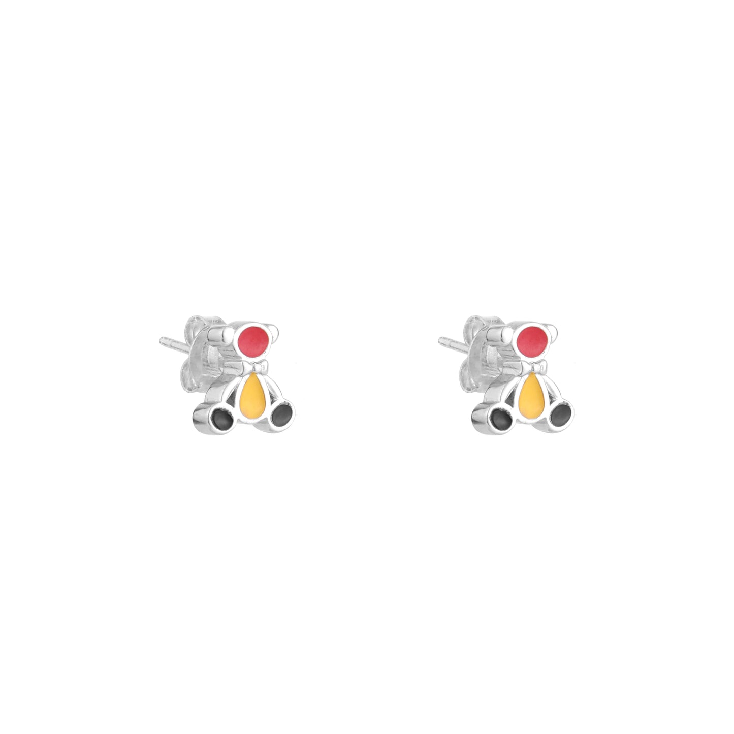 Teddy Charm Pendant Set in 925 Sterling Silver