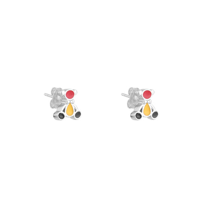 Teddy Charm Pendant Set in 925 Sterling Silver
