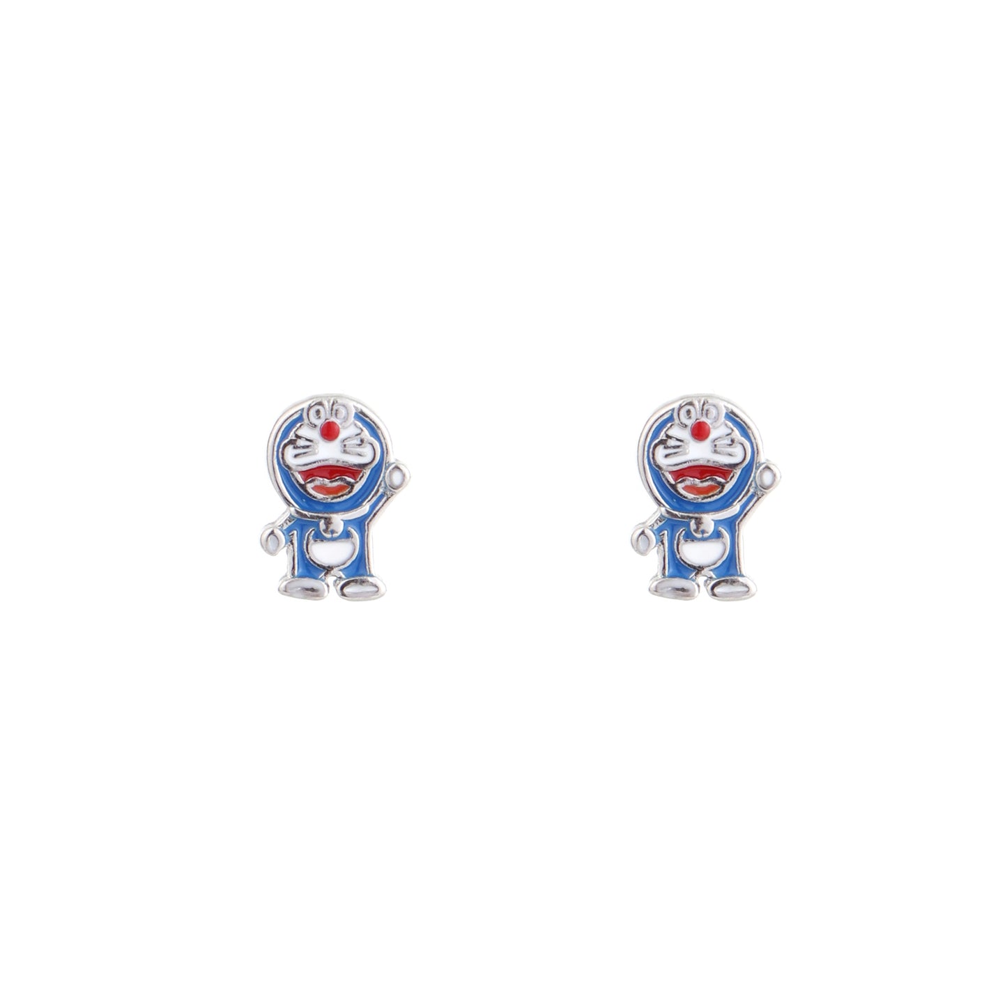 Blue Buddy Charm – 925 Sterling Silver Doraemon-Inspired Kids Jewellery Set
