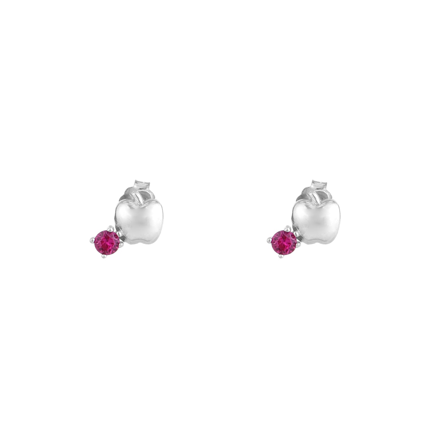 Apple Bloom Silver Studs