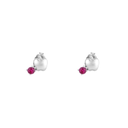 Apple Bloom Silver Studs