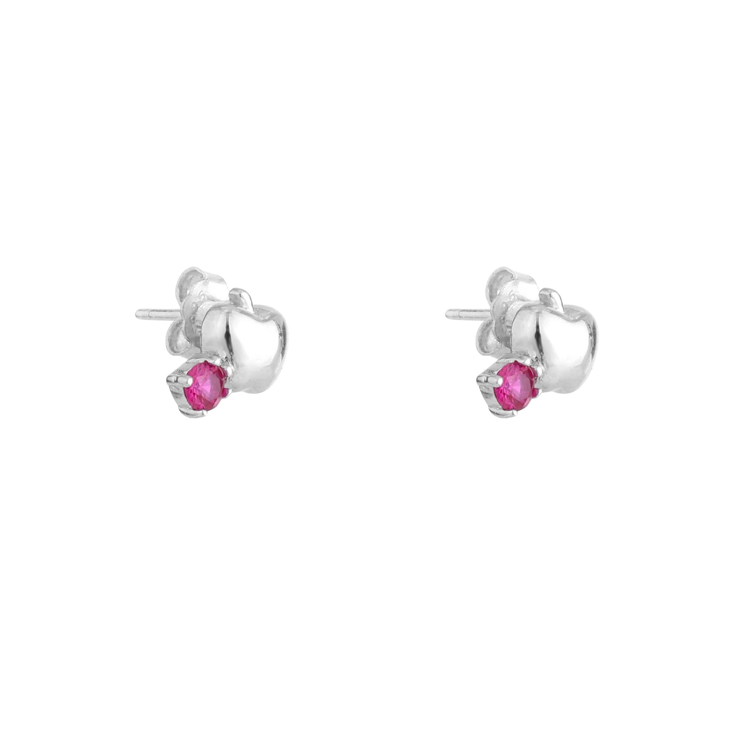 Apple Bloom Silver Studs