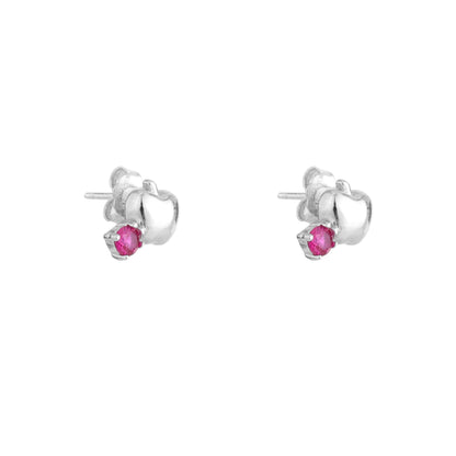 Apple Bloom Silver Studs