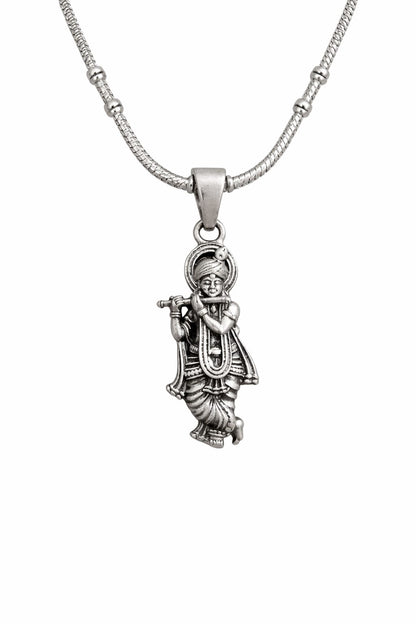 Bal Krishna 925 Silver Pendant
