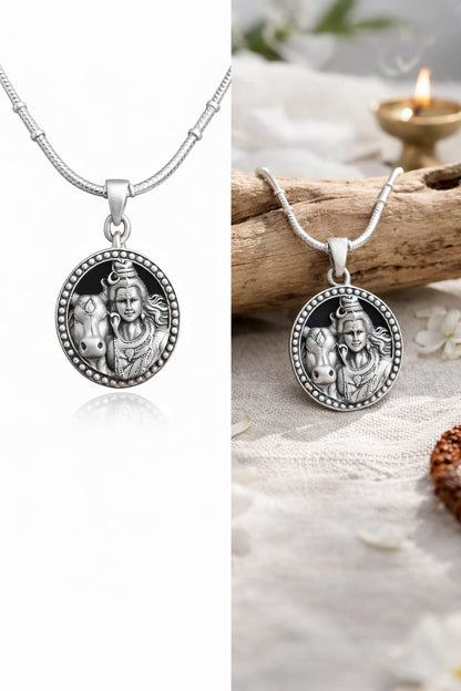 Shiv Nandi Divine 925 Silver Pendant