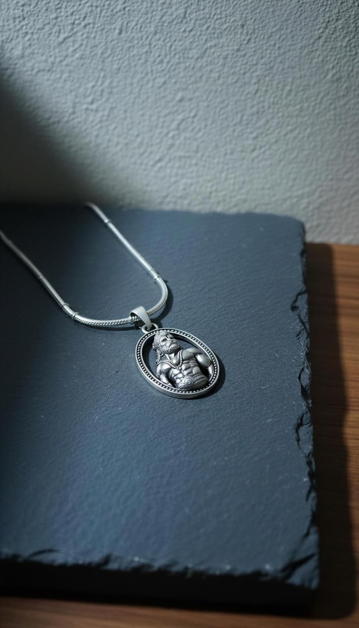 Lord Hanuman 925 Sterling Silver Pendant