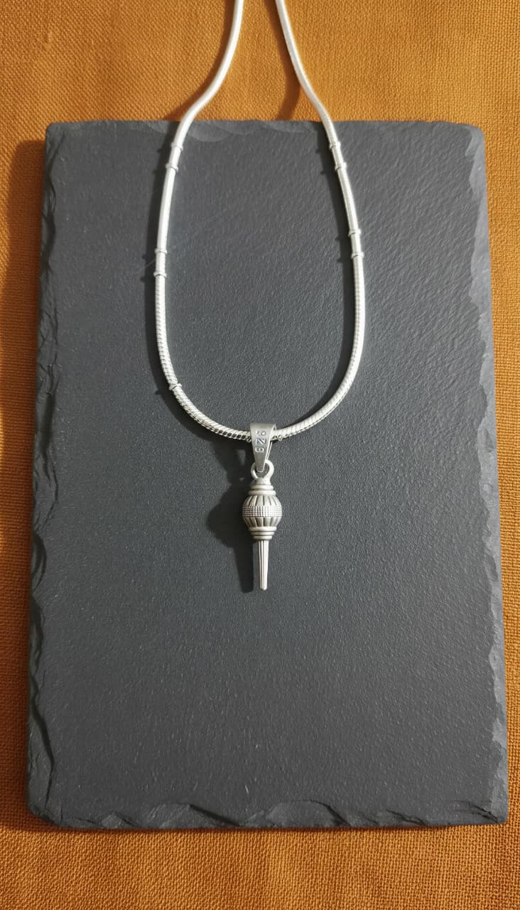 Hanuman Gada 925 Silver Pendant