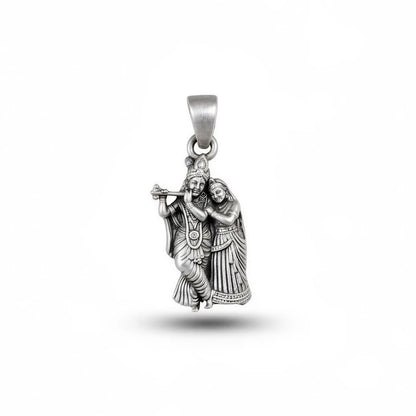 Radha Krishna 925 Silver Pendant