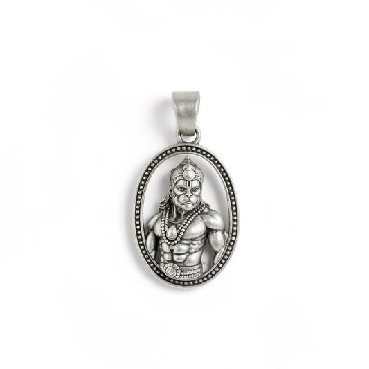 Lord Hanuman 925 Sterling Silver Pendant