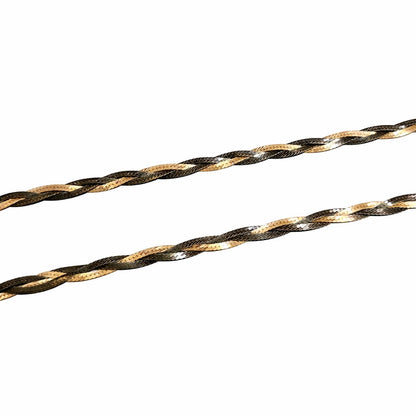 Twisted Design 925 Silver Anklet (Pair)
