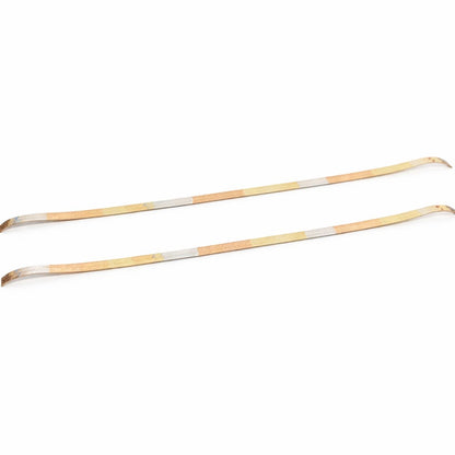 Flat Chain 925 Silver Anklet (Pair)