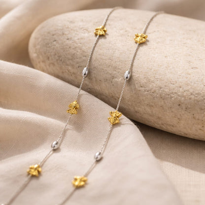 Dual Tone Fish Anklet (Pair)
