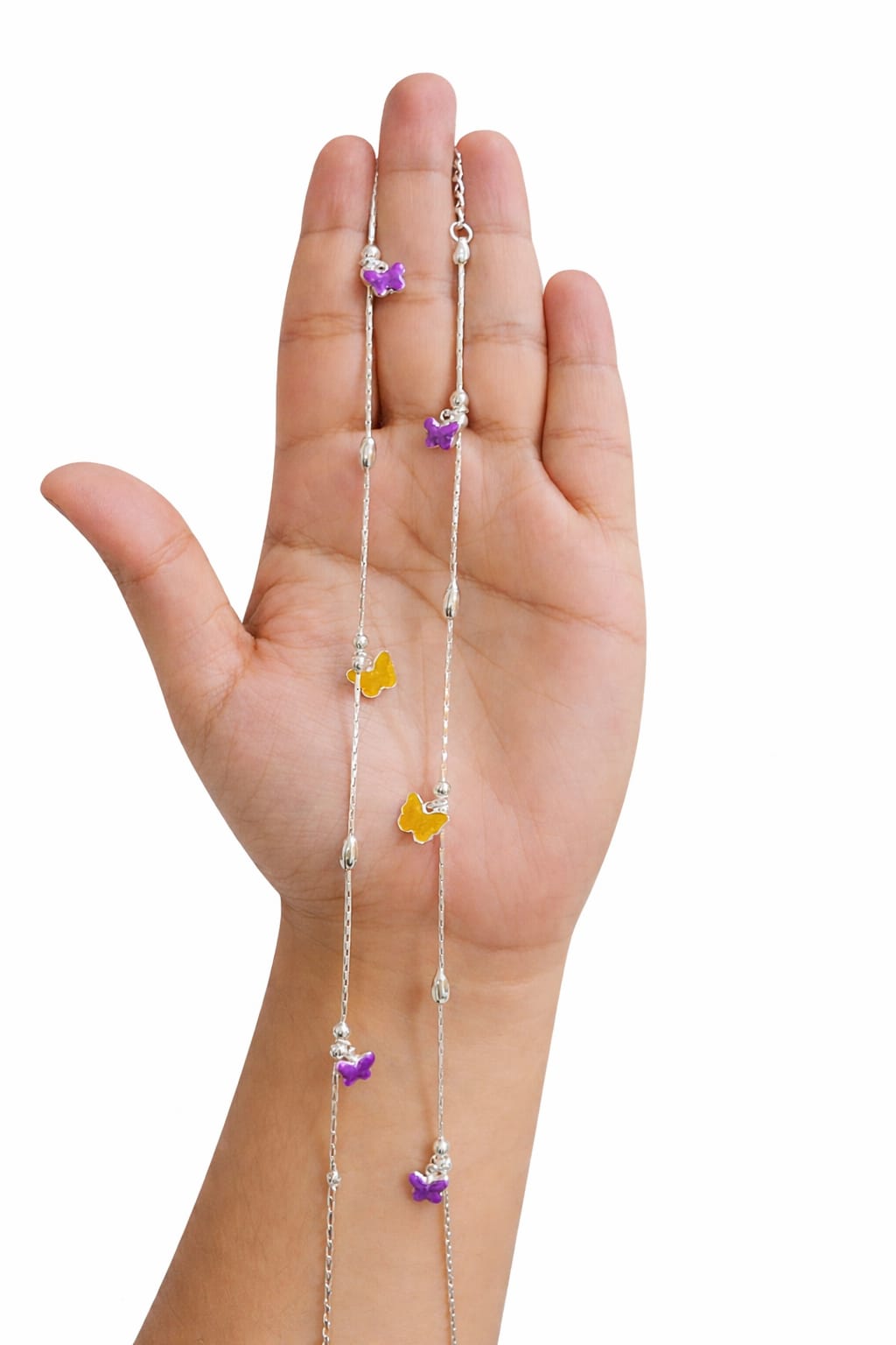 Dual Color Butterfly Anklet (Pair)
