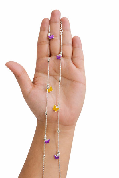 Dual Color Butterfly Anklet (Pair)