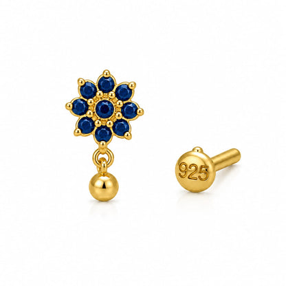 Indraneel Drop 925 Silver Nose Pin