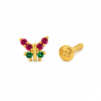 Flutter Charm Butterfly 925 Silver Nose Pin