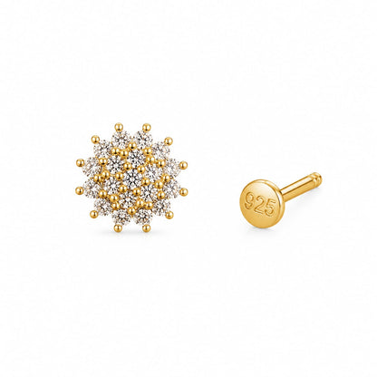 Frost Bloom 925 Silver Nose Pin
