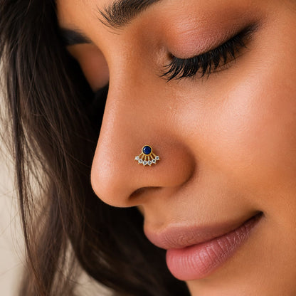 Sapphire Grace 925 Silver Nose Pin