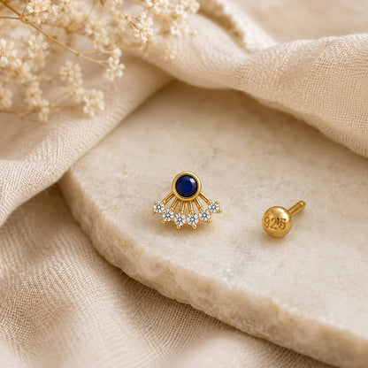 Sapphire Grace 925 Silver Nose Pin