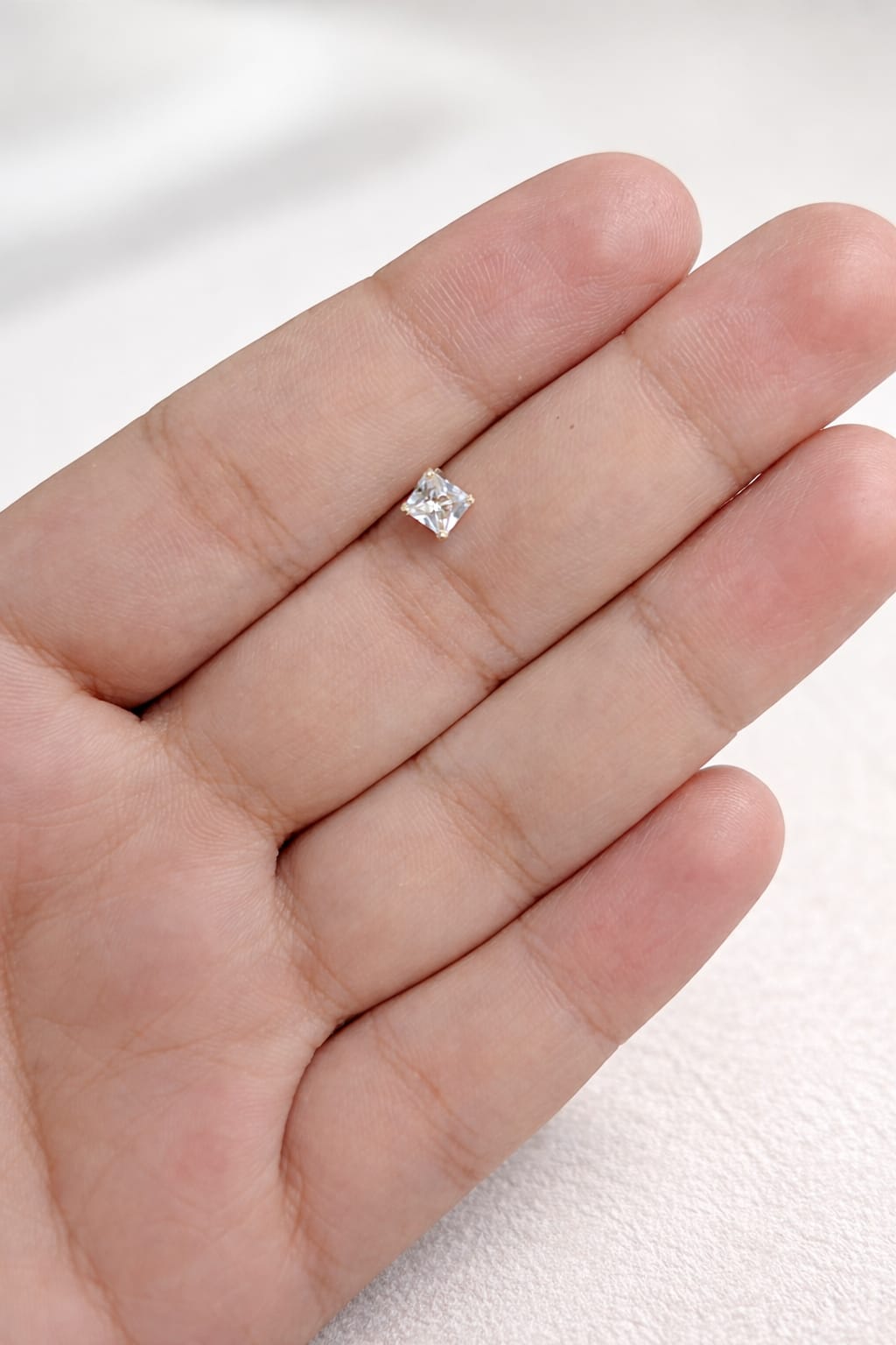Luna Square 925 Silver Nose Pin