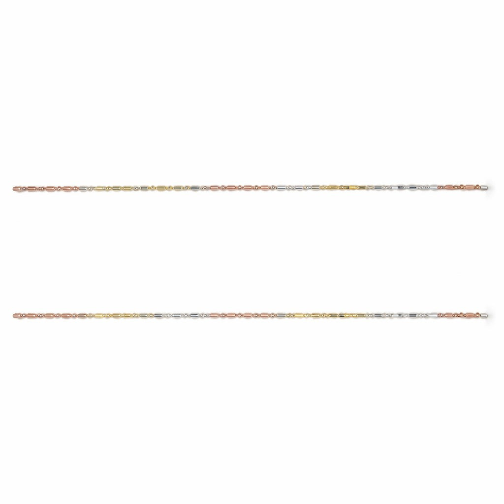 925 Sterling Silver Minimal Chain Anklet (Pair)